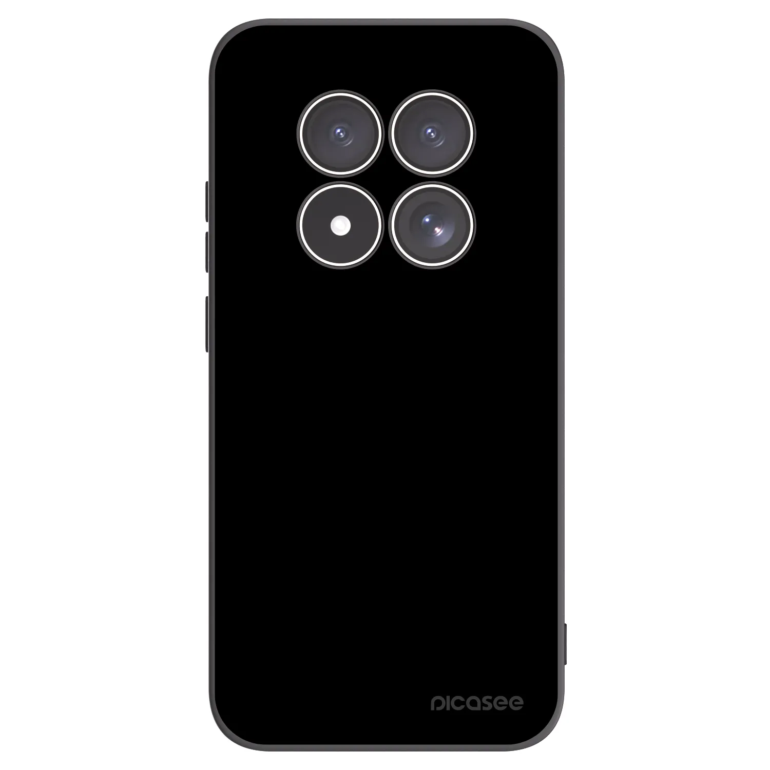 Picasee Xiaomi Redmi Note 15 Pro 4G Hülle - Schwarzes Silikon - Black Bliss