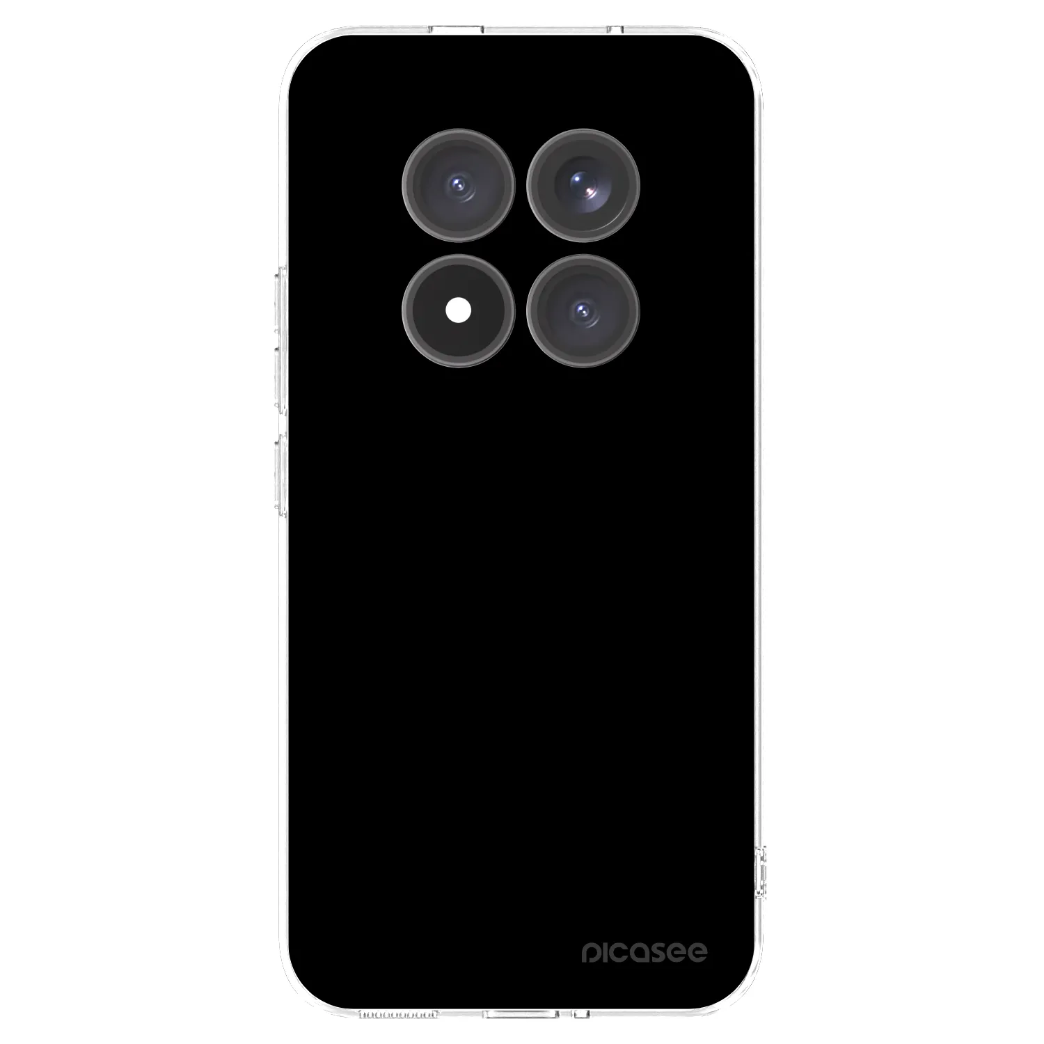 Picasee Xiaomi Redmi Note 15 Pro+ Hülle - Transparentes Silikon - Black Bliss