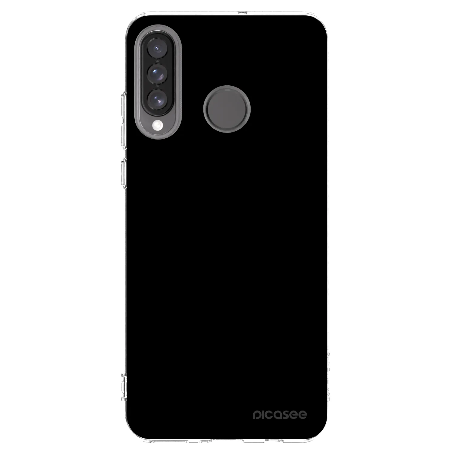 Picasee Huawei P30 Lite Hülle - Transparentes Silikon - Black Bliss