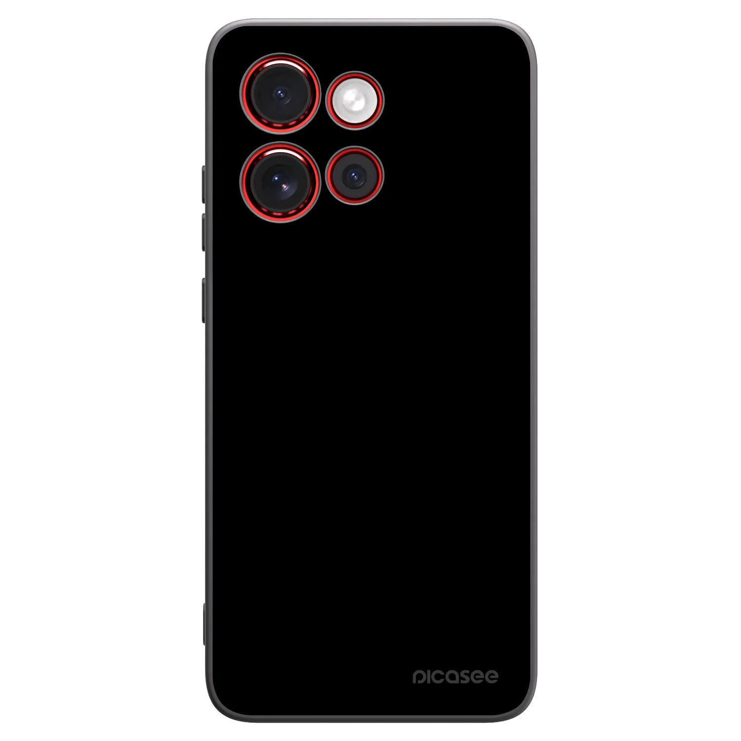 Picasee Motorola Edge 60 Neo 5G Hülle - Schwarzes Silikon - Black Bliss