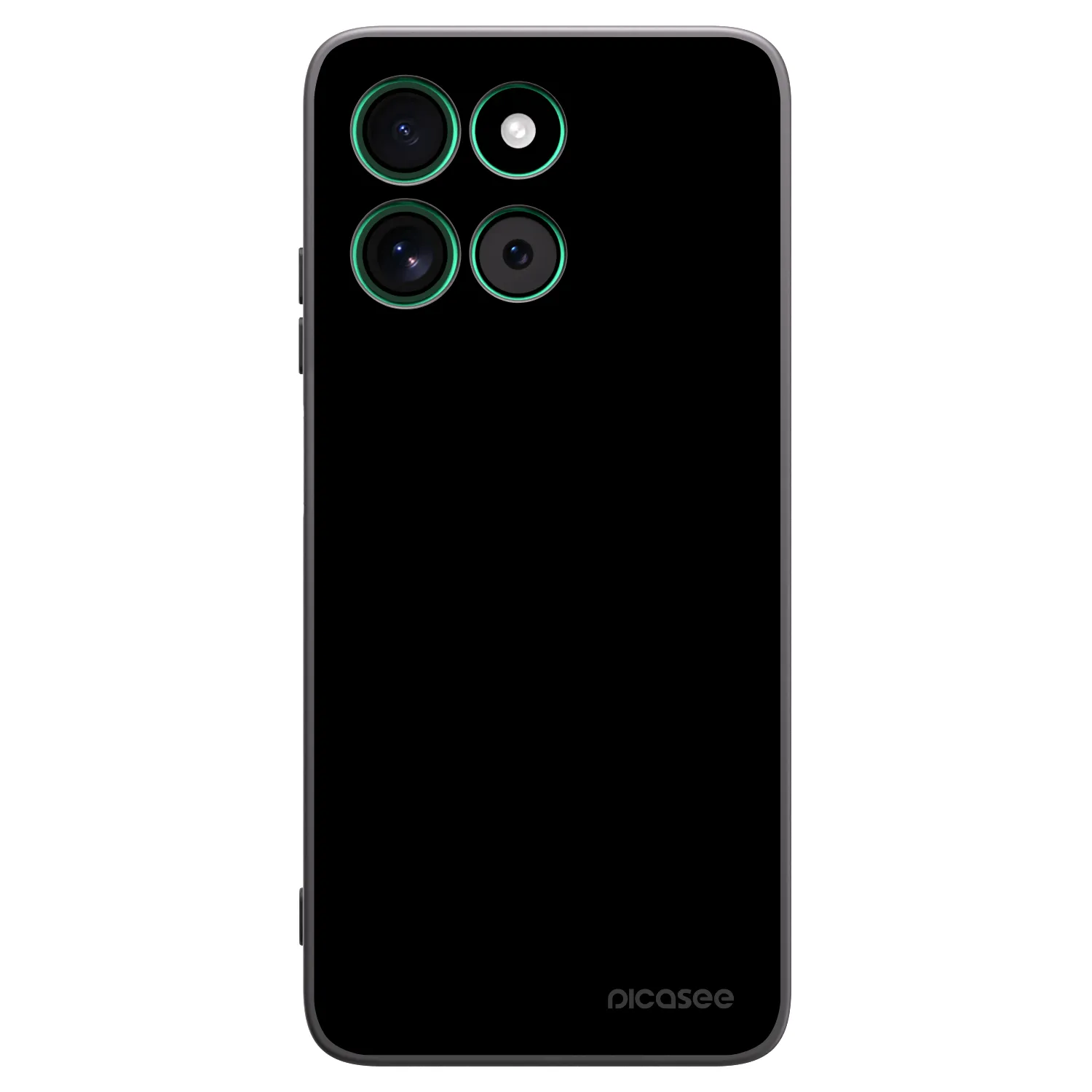 Picasee Motorola Moto G57 Power Hülle - Schwarzes Silikon - Black Bliss