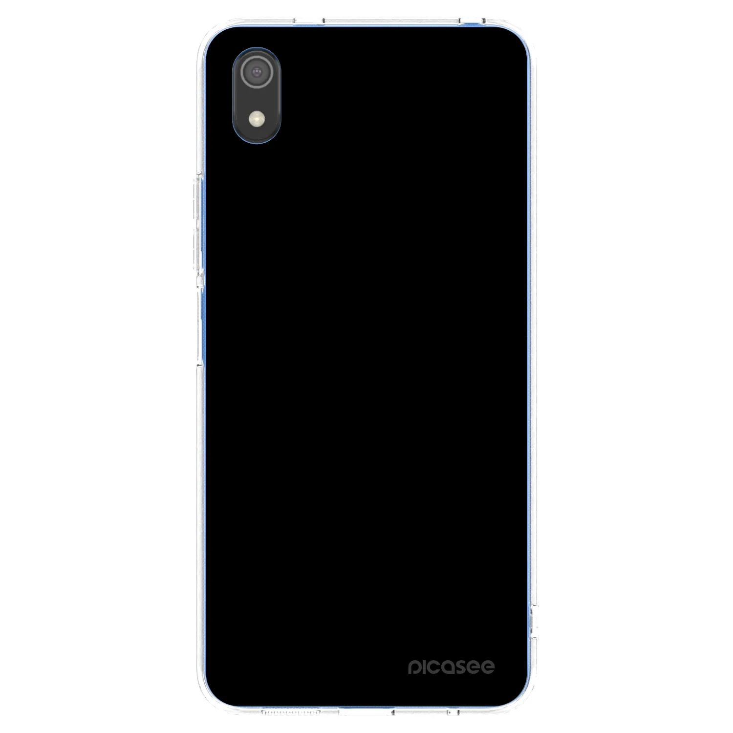 Picasee Xiaomi Redmi 7A Hülle - Transparentes Silikon - Black Bliss