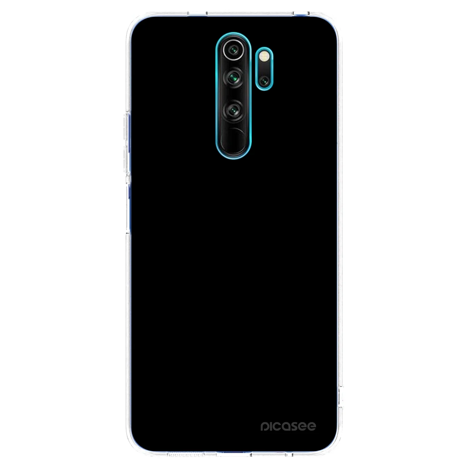 Picasee Xiaomi Redmi Note 8 Pro Hülle - Transparentes Silikon - Black Bliss
