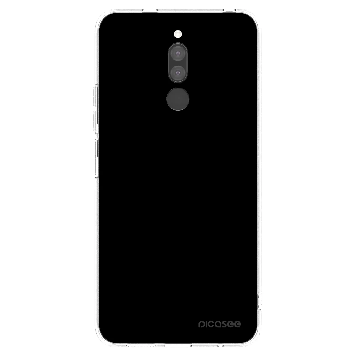 Picasee Xiaomi Redmi 8 Hülle - Transparentes Silikon - Black Bliss