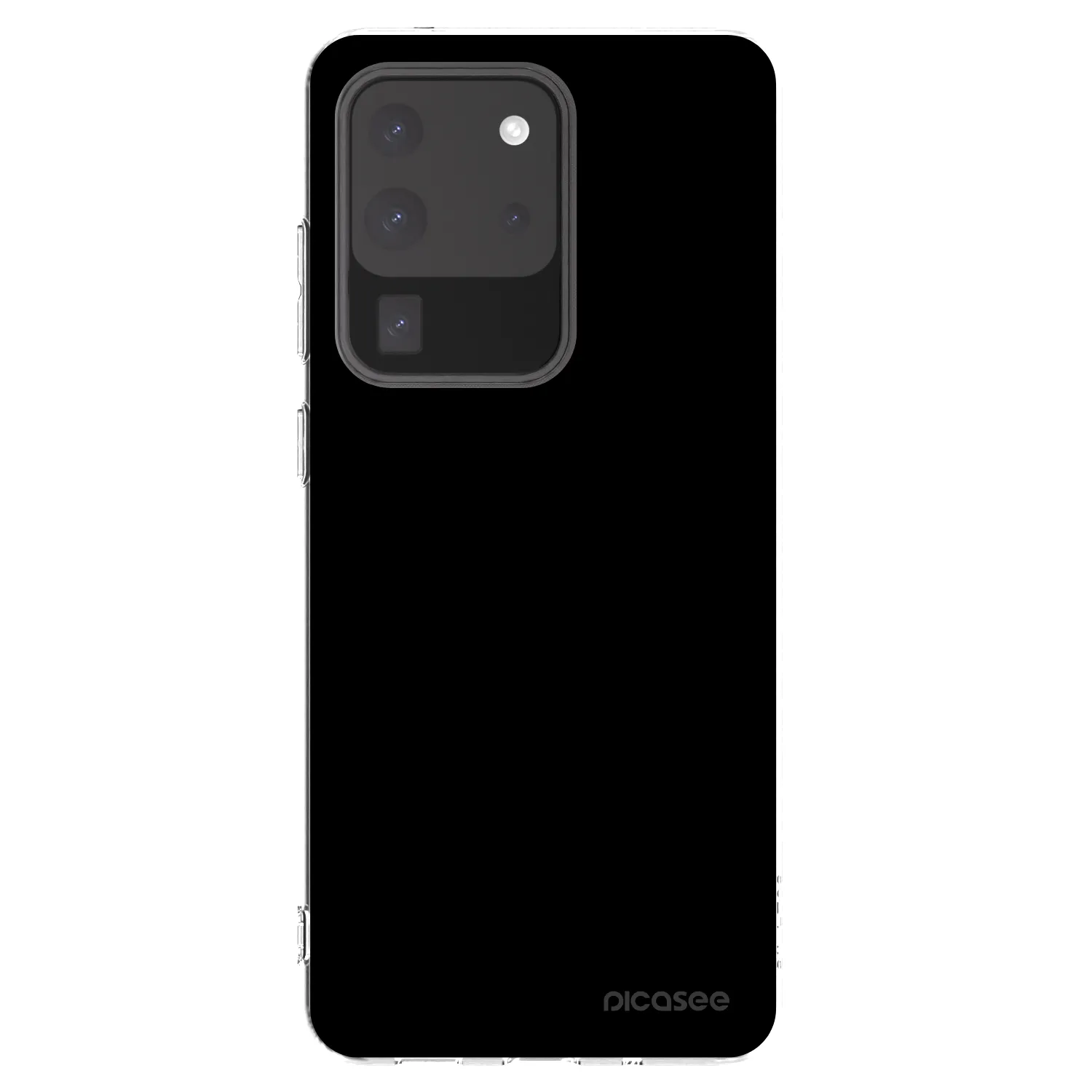 Picasee Samsung Galaxy S20 Ultra 5G G988F Hülle - Transparentes Silikon - Black Bliss