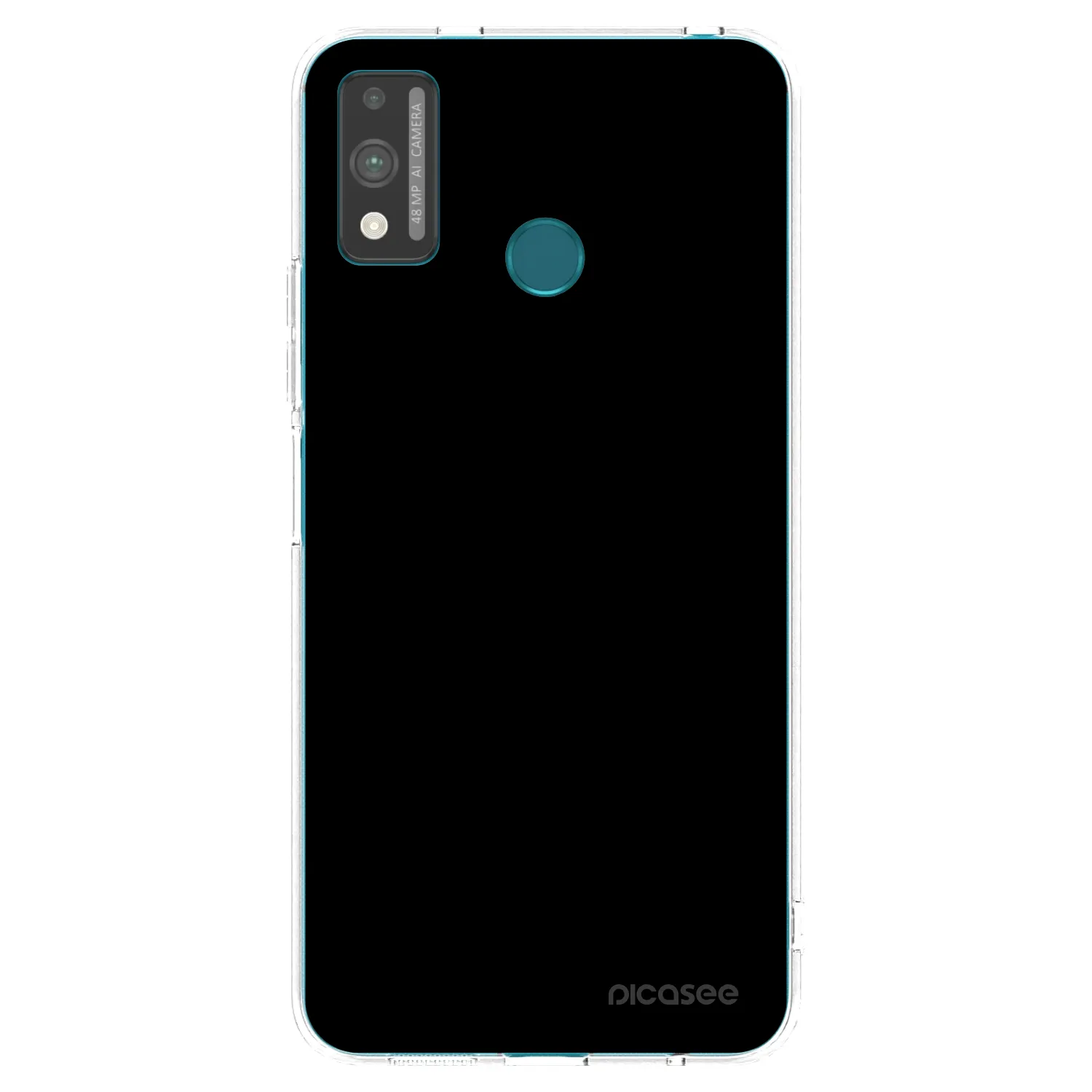 Picasee Honor 9X Lite Hülle - Transparentes Silikon - Black Bliss