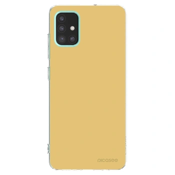 Picasee Samsung Galaxy M31s Hülle - Transparentes Silikon - Canary Crystal