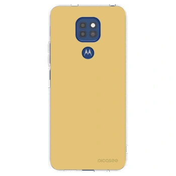 Picasee Motorola Moto G9 Play Hülle - Transparentes Silikon - Canary Crystal
