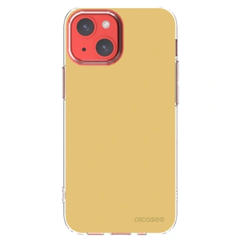 Picasee Apple iPhone 13 mini Hülle - Transparentes Silikon - Canary Crystal