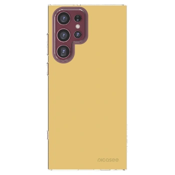 Picasee Samsung Galaxy S22 Ultra 5G Hülle - Transparentes Silikon - Canary Crystal