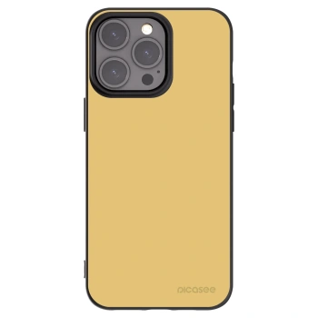 Picasee Apple iPhone 15 Pro Max Hülle - Schwarzes Silikon - Canary Crystal