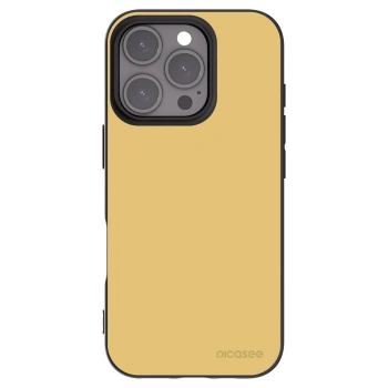 Picasee Apple iPhone 16 Pro Hülle - Schwarzes Silikon - Canary Crystal