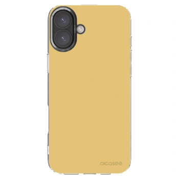 Picasee Apple iPhone 16 Plus Hülle - Transparentes Silikon - Canary Crystal