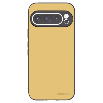 Picasee Google Pixel 9 Pro Hülle - Schwarzes Silikon - Canary Crystal