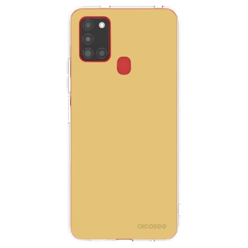Picasee Samsung Galaxy A21s Hülle - Transparentes Silikon - Canary Crystal