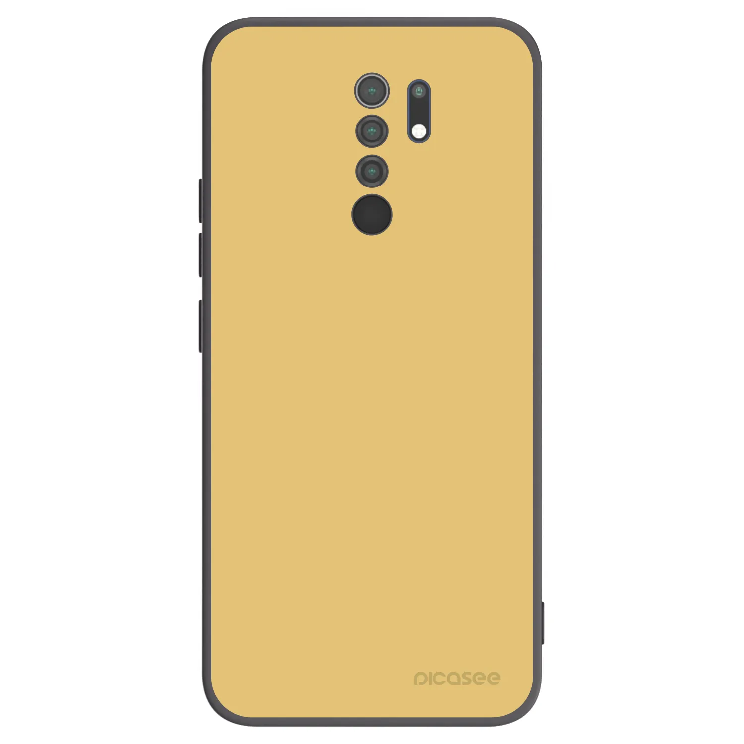Picasee Xiaomi Redmi 9 Hülle - Schwarzes Silikon - Canary Crystal