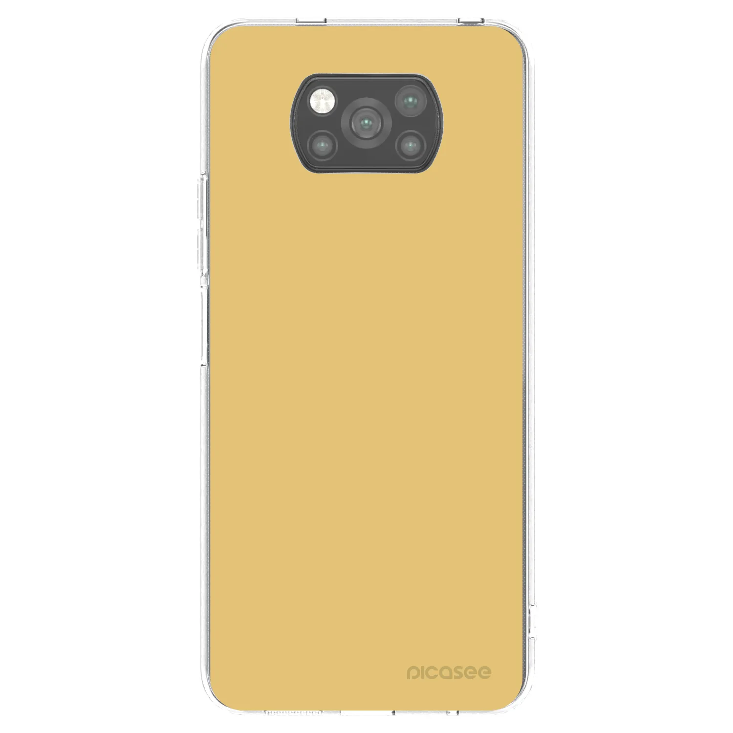 Picasee Xiaomi Poco X3 Hülle - Schwarzes Silikon - Canary Crystal