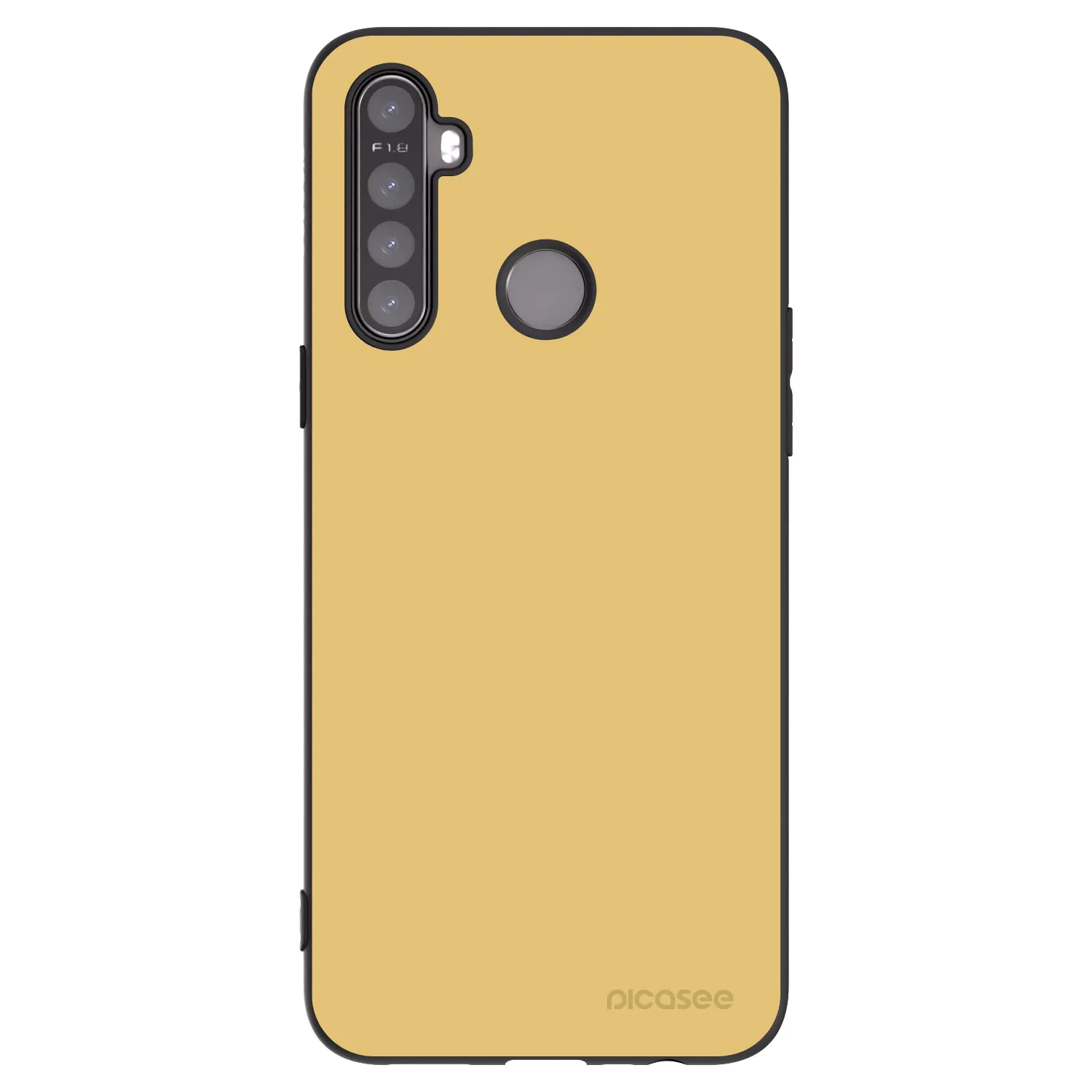 Picasee Realme 6i Hülle - Schwarzes Silikon - Canary Crystal