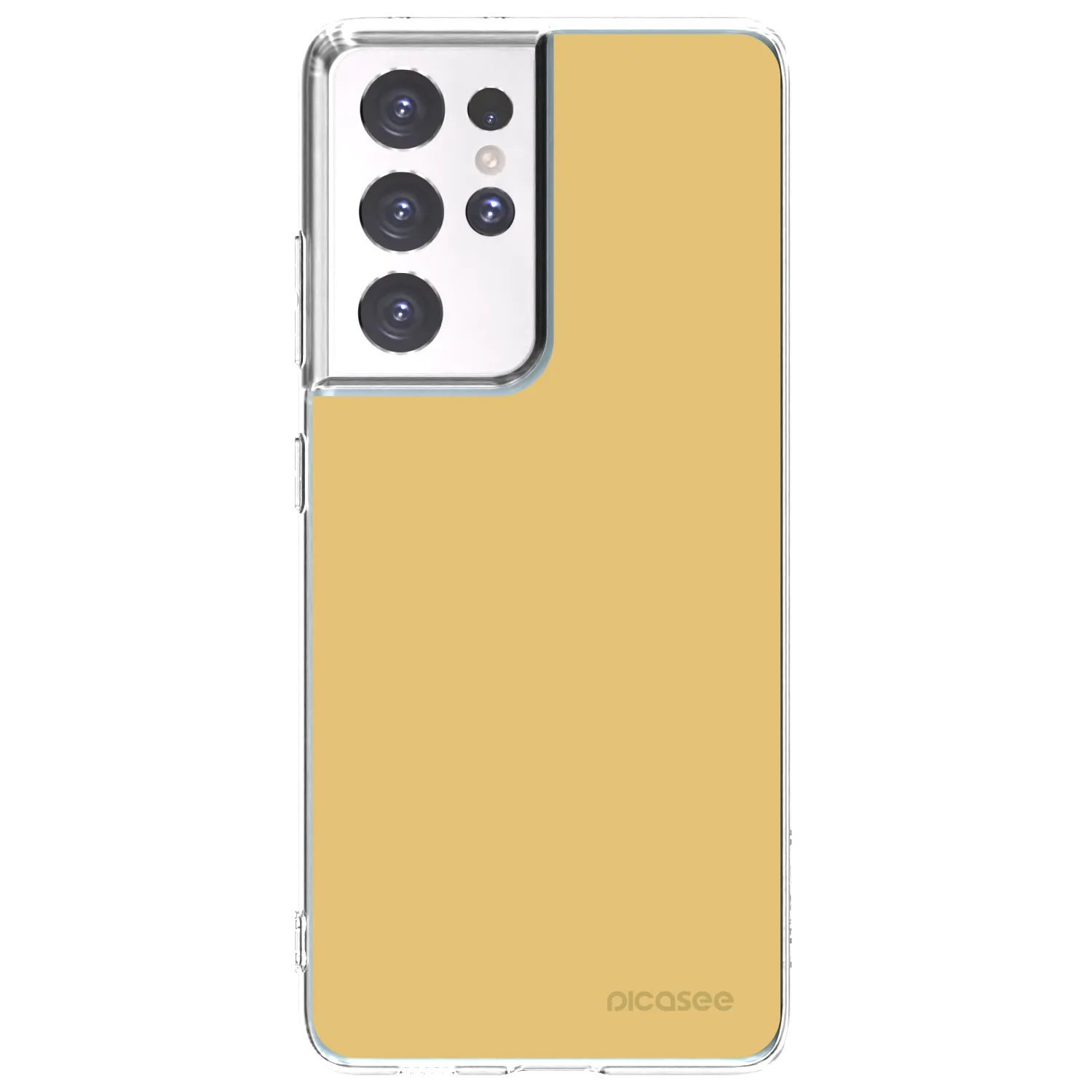 Picasee Samsung Galaxy S21 Ultra 5G G998B Hülle - Transparentes Silikon - Canary Crystal