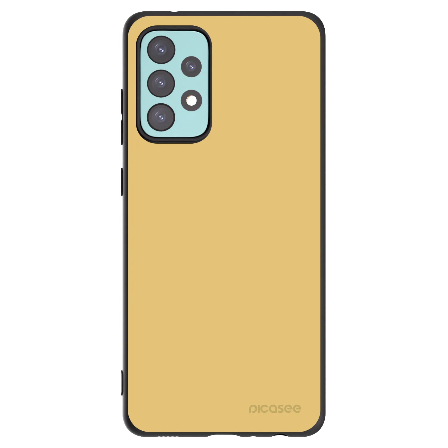 Picasee Samsung Galaxy A72 A725F Hülle - Schwarzes Silikon - Canary Crystal