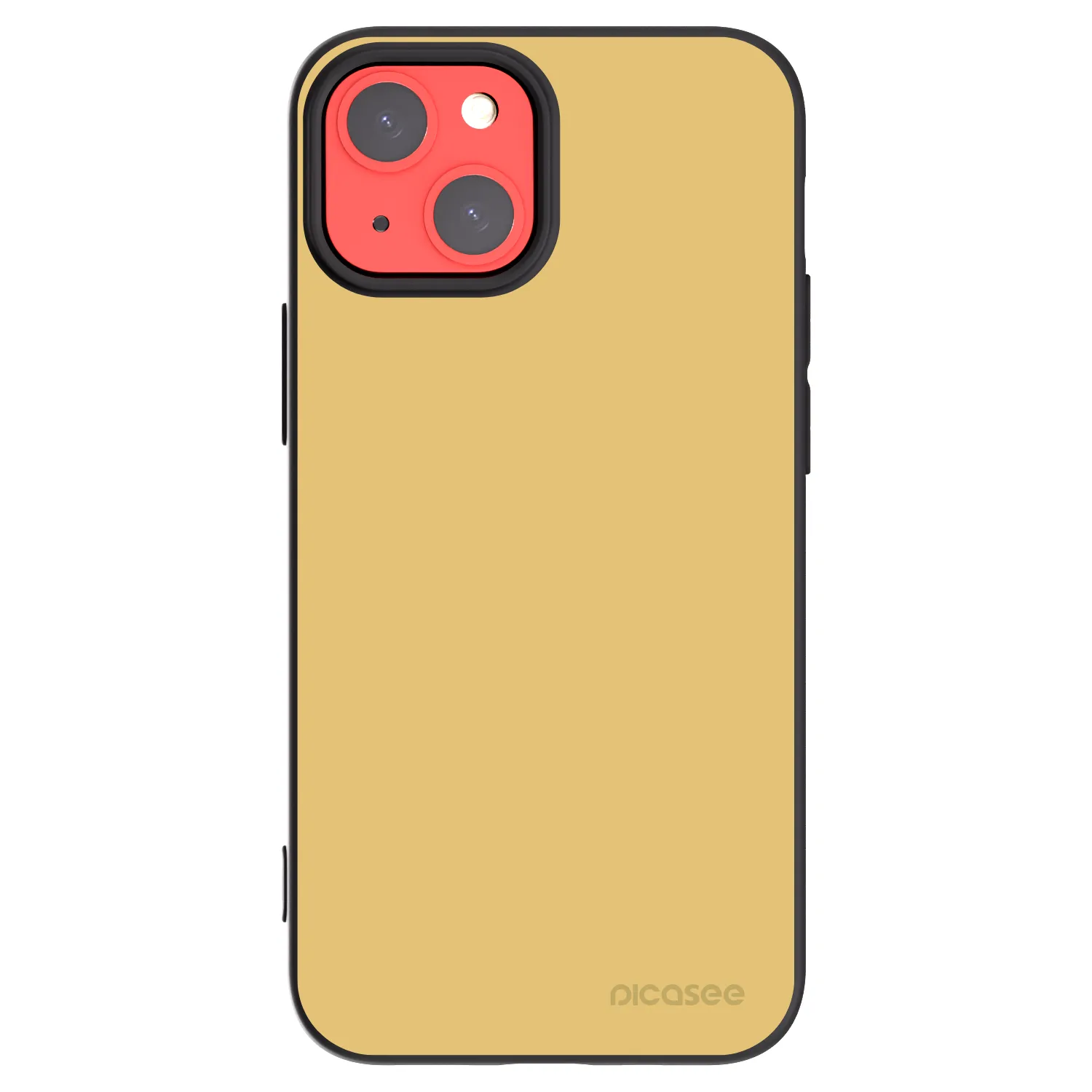 Picasee Apple iPhone 13 mini Hülle - Schwarzes Silikon - Canary Crystal