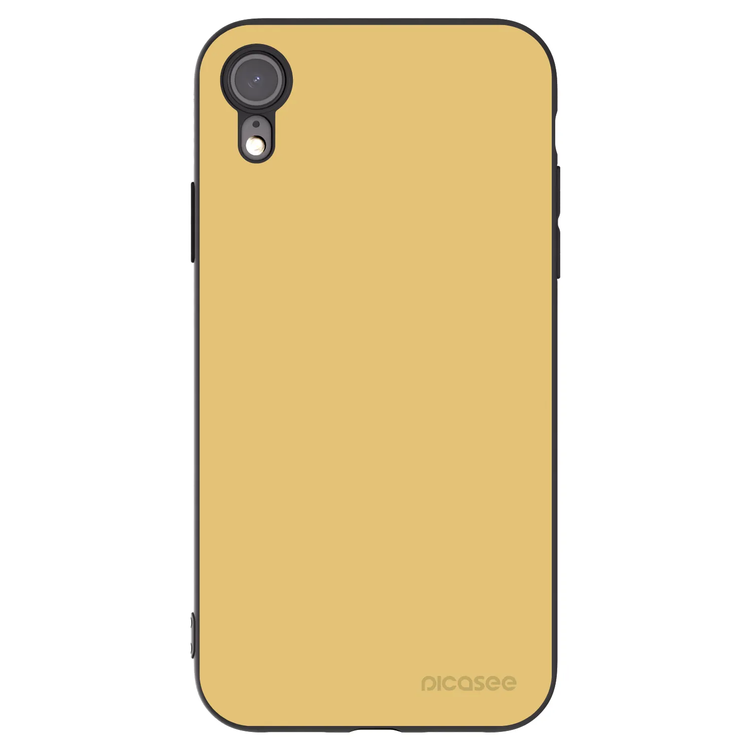 Picasee Apple iPhone XR Hülle - Schwarzes Silikon - Canary Crystal