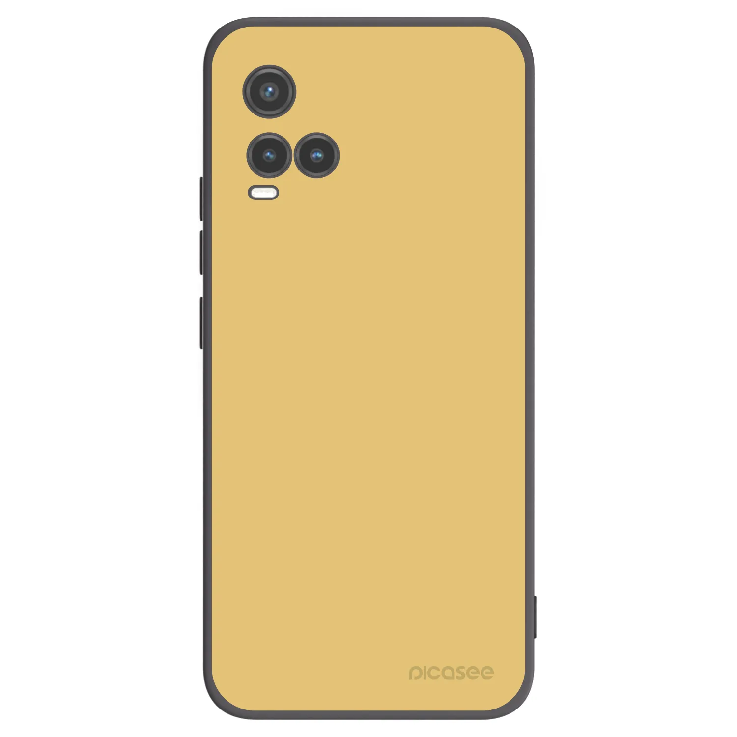 Picasee Vivo Y33s Hülle - Schwarzes Silikon - Canary Crystal