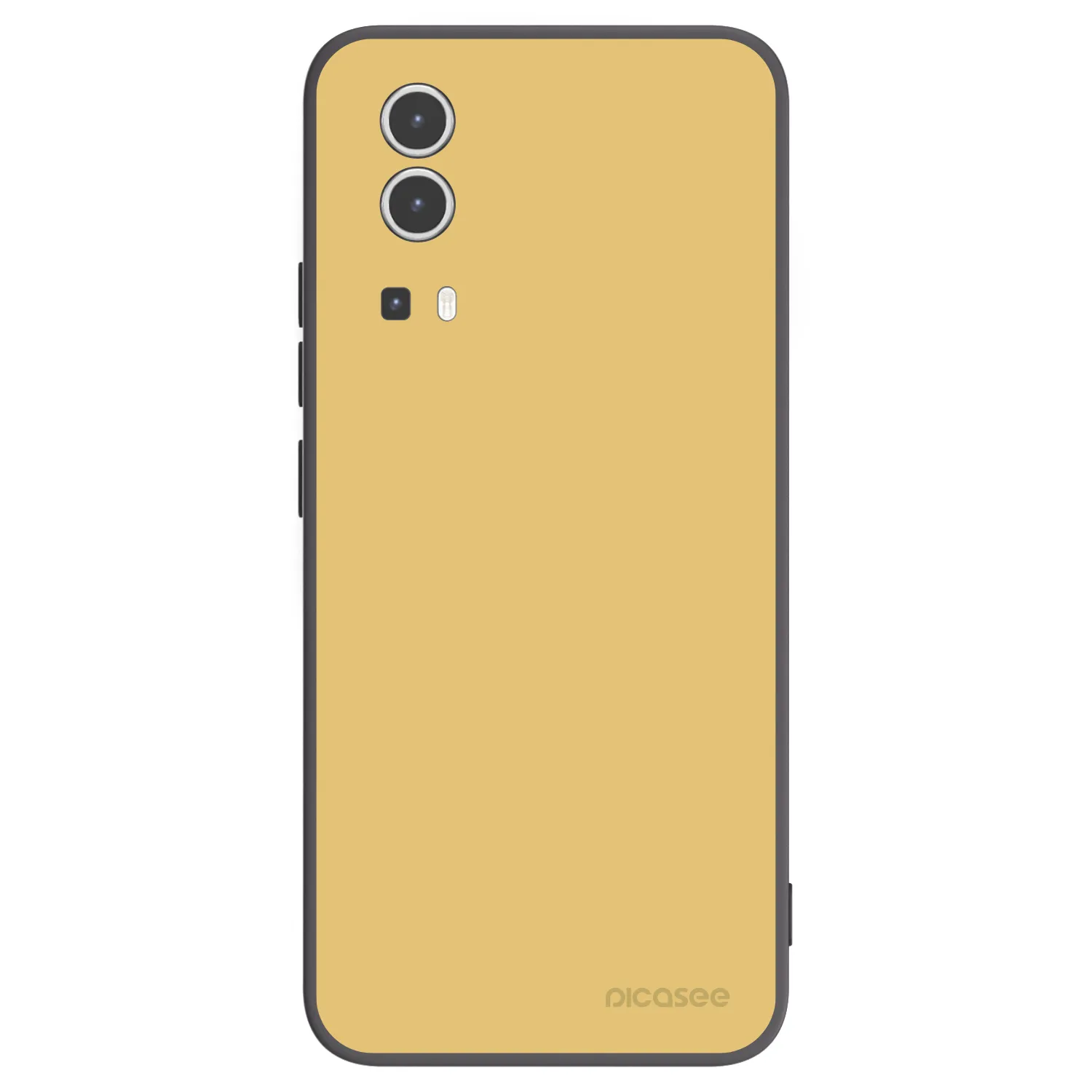 Picasee Vivo Y72 5G Hülle - Schwarzes Silikon - Canary Crystal