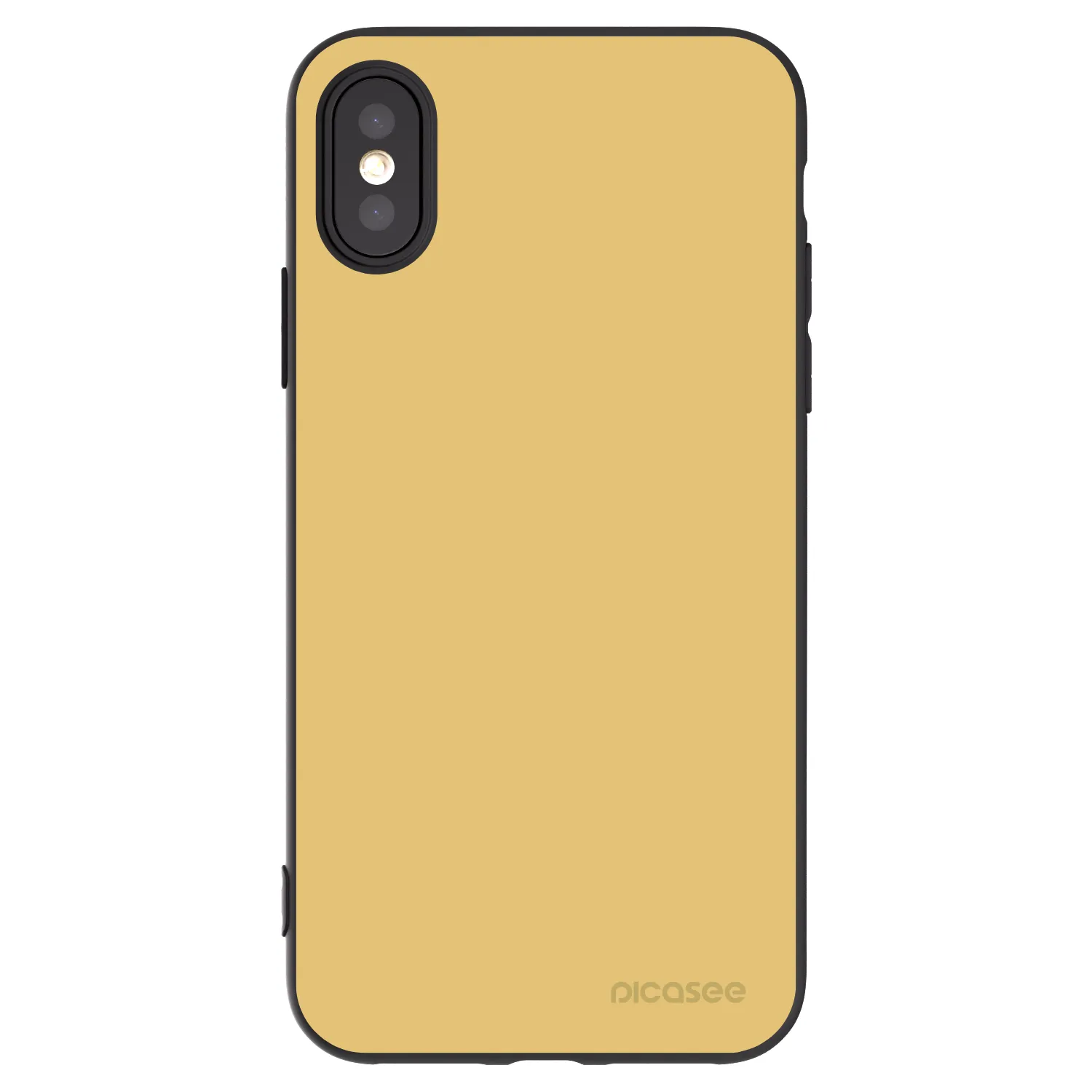 Picasee Apple iPhone X/XS Hülle - Schwarzes Silikon - Canary Crystal