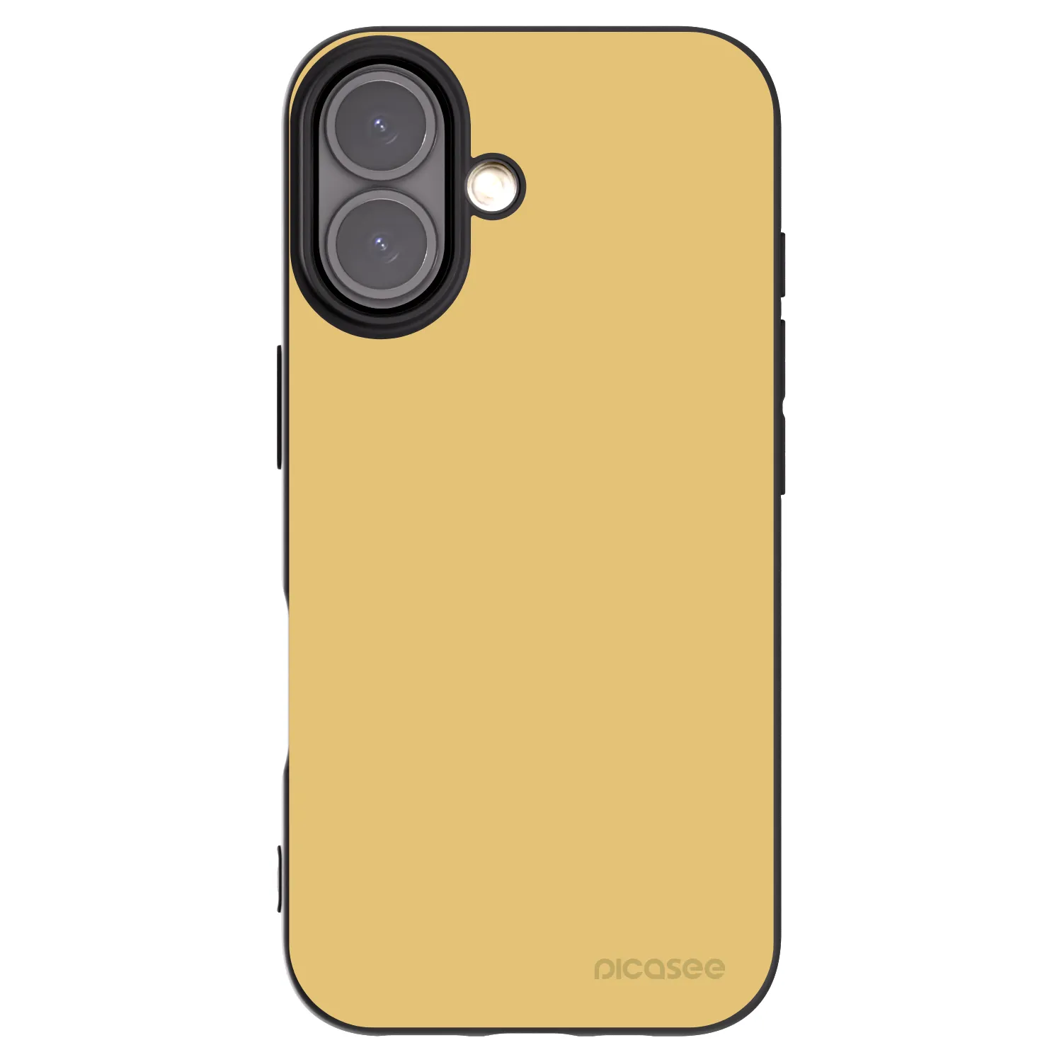 Picasee Apple iPhone 16 Hülle - Schwarzes Silikon - Canary Crystal