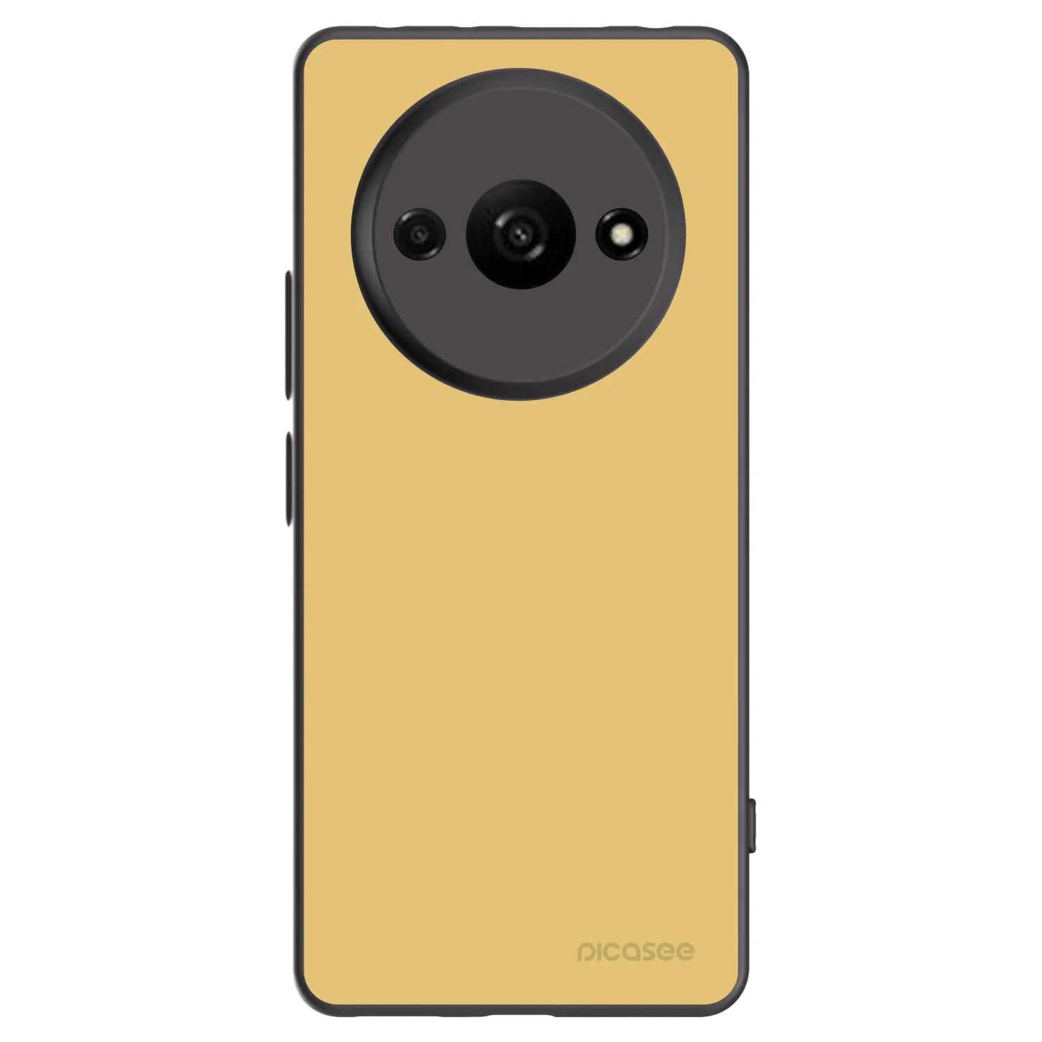 Picasee Xiaomi Redmi A3 Hülle - Schwarzes Silikon - Canary Crystal