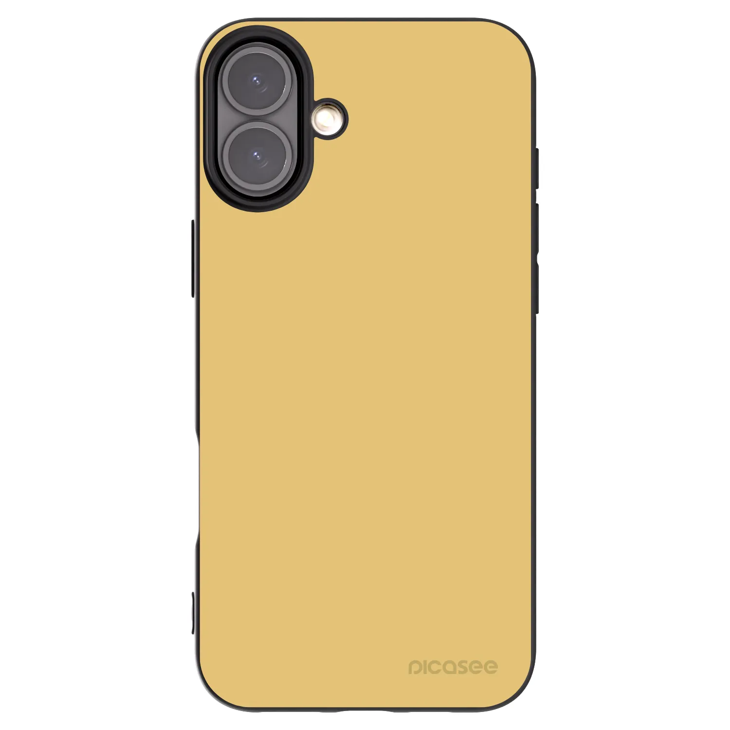 Picasee Apple iPhone 16 Plus Hülle - Schwarzes Silikon - Canary Crystal