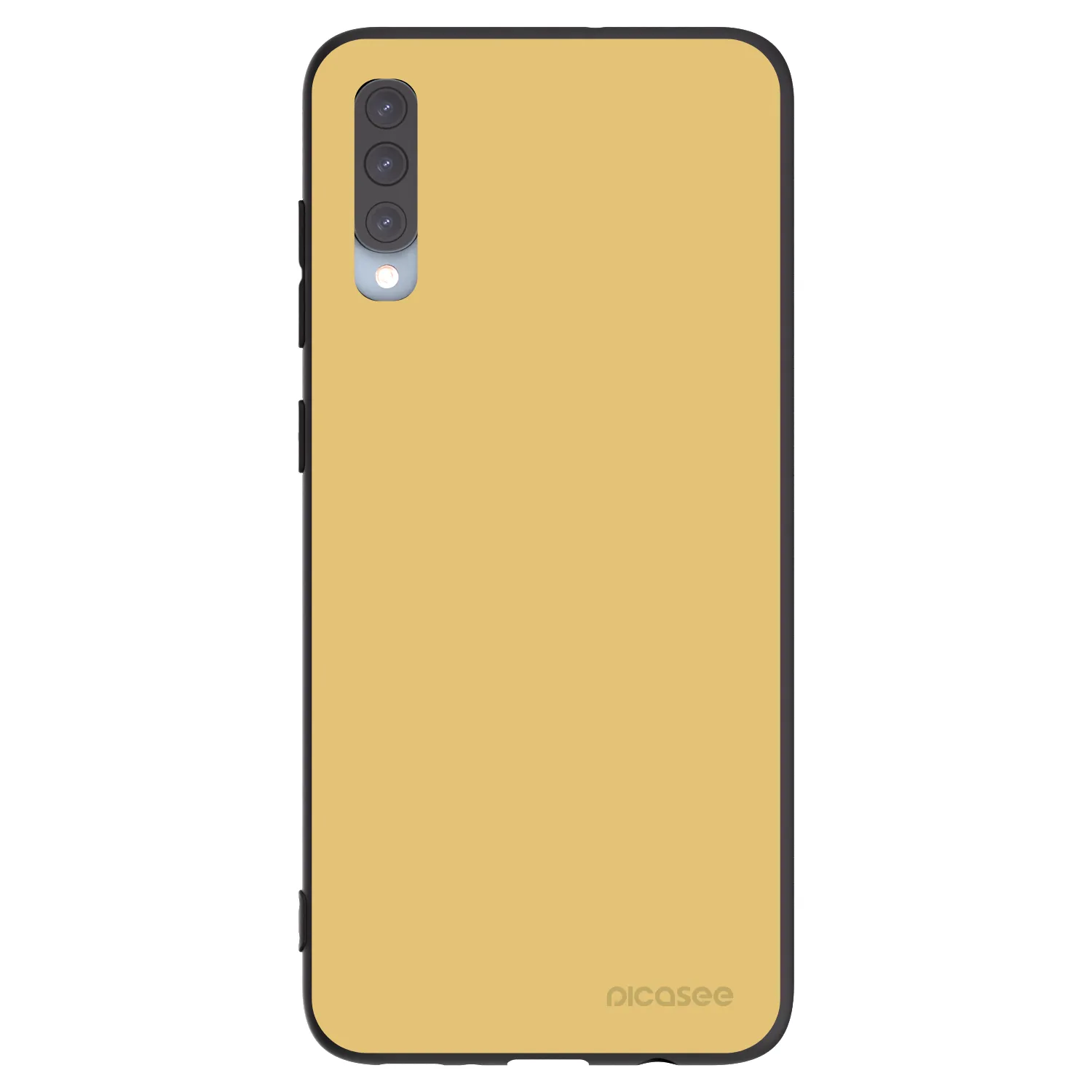 Picasee Samsung Galaxy A70 A705F Hülle - Schwarzes Silikon - Canary Crystal