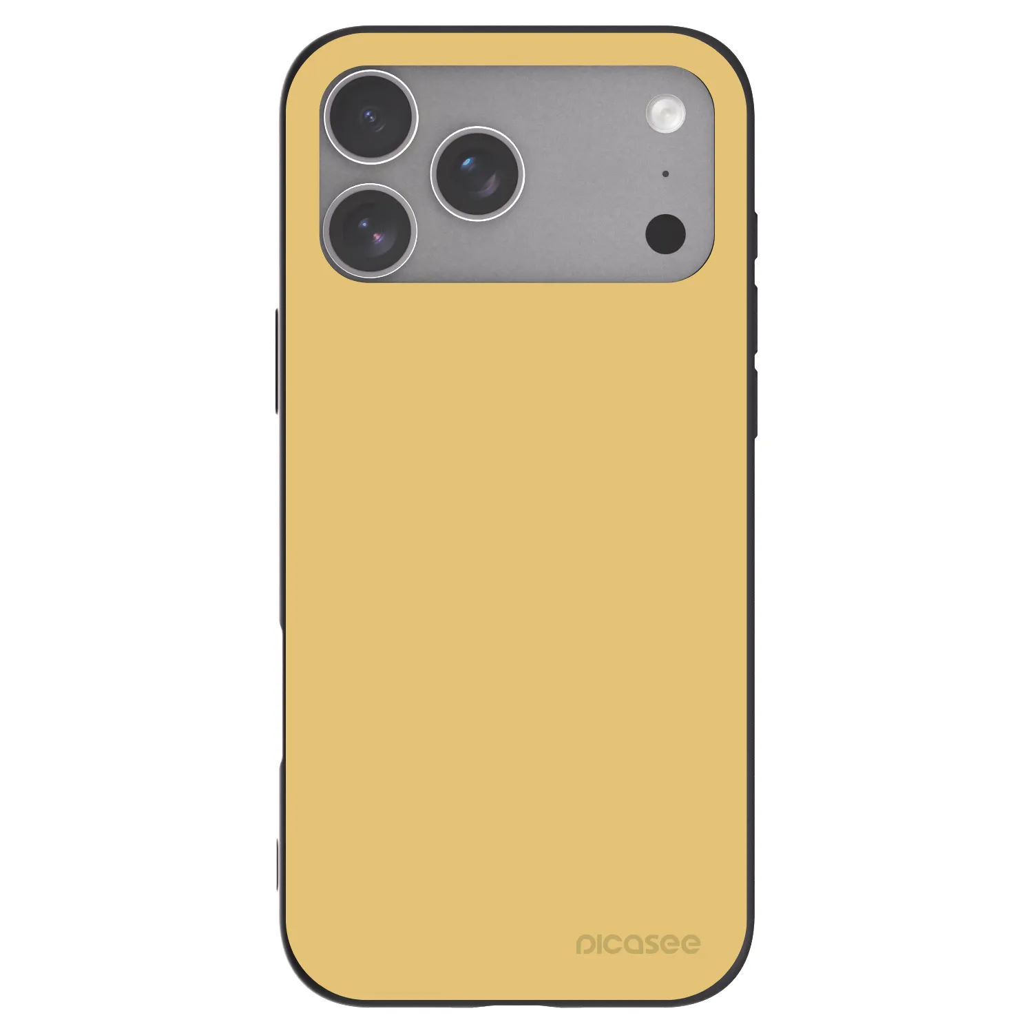 Picasee Apple iPhone 18 Pro Max Hülle - Schwarzes Silikon - Canary Crystal