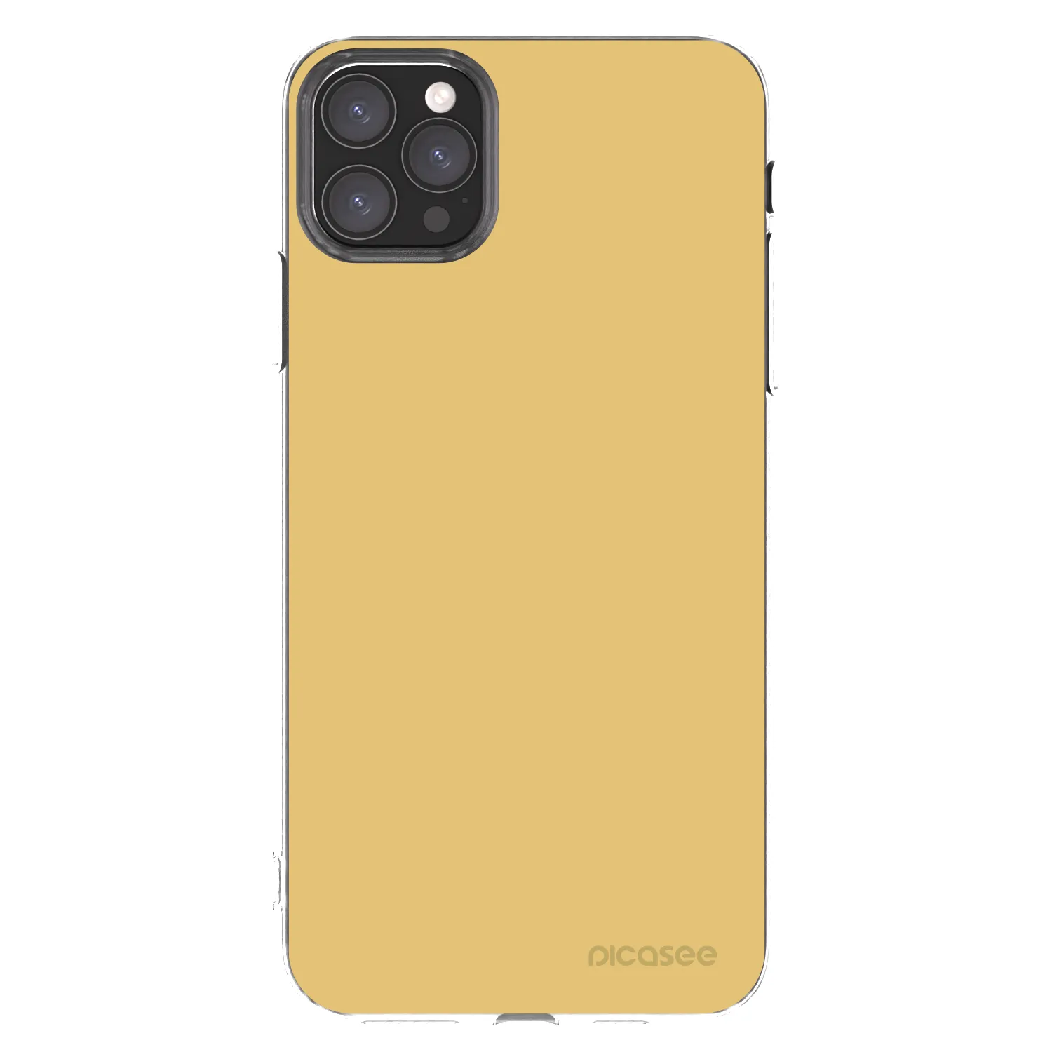 Picasee Apple iPhone 11 Pro Max Hülle - Transparentes Silikon - Canary Crystal