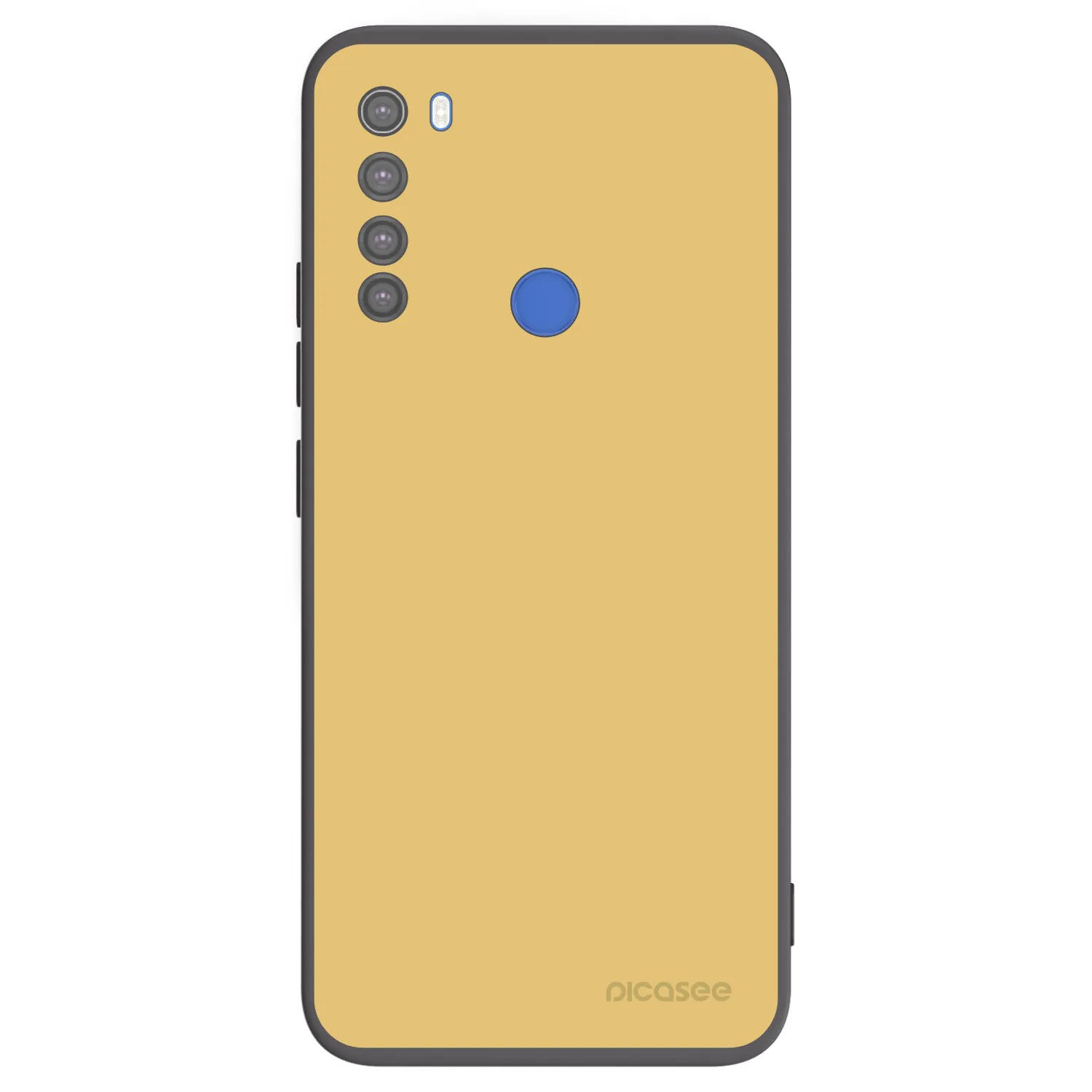 Picasee Xiaomi Redmi Note 8T Hülle - Schwarzes Silikon - Canary Crystal