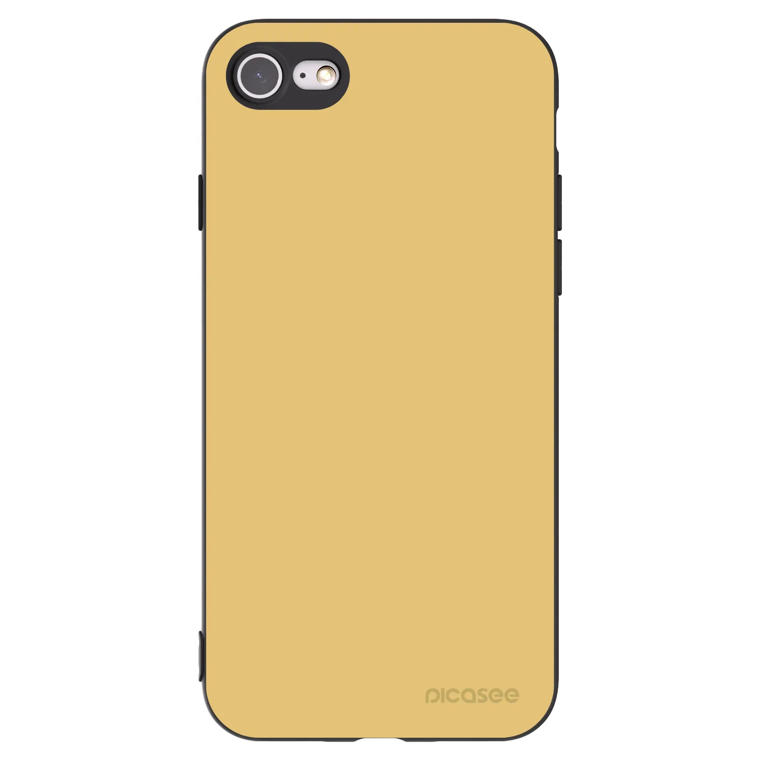 Picasee Apple iPhone SE 2020 Hülle - Schwarzes Silikon - Canary Crystal