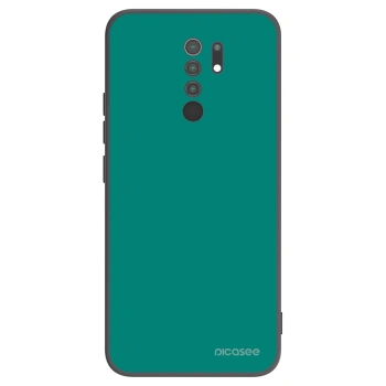 Picasee Xiaomi Redmi 9 Hülle - Schwarzes Silikon - Emerald Mist