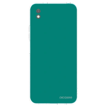 Picasee Xiaomi Redmi 9A Hülle - Schwarzes Silikon - Emerald Mist