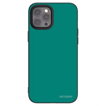 Picasee Apple iPhone 12 Pro Max Hülle - Schwarzes Silikon - Emerald Mist