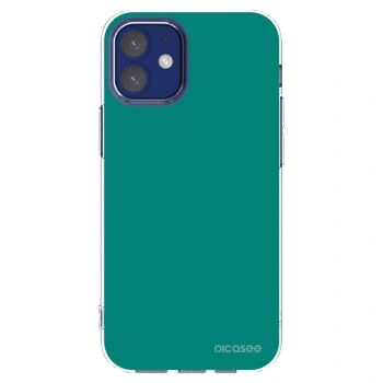 Picasee Apple iPhone 12 mini Hülle - Transparentes Silikon - Emerald Mist
