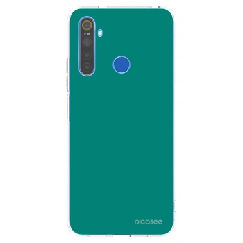 Picasee Realme 5 Hülle - Transparentes Silikon - Emerald Mist