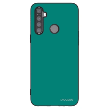 Picasee Realme 5 Hülle - Schwarzes Silikon - Emerald Mist
