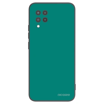 Picasee Samsung Galaxy A42 A426B Hülle - Schwarzes Silikon - Emerald Mist