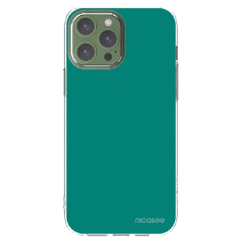 Picasee Apple iPhone 13 Pro Max Hülle - Transparentes Silikon - Emerald Mist