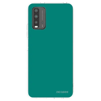 Picasee Xiaomi Redmi 9T Hülle - Schwarzes Silikon - Emerald Mist