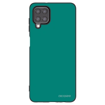 Picasee Samsung Galaxy M12 M127F Hülle - Schwarzes Silikon - Emerald Mist