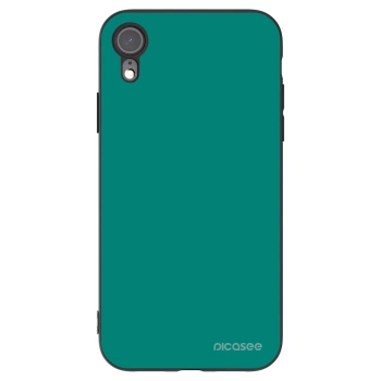 Picasee Apple iPhone XR Hülle - Schwarzes Silikon - Emerald Mist