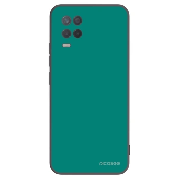 Picasee Realme 8 5G Hülle - Schwarzes Silikon - Emerald Mist