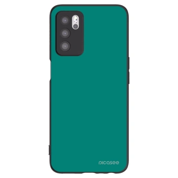 Picasee OPPO A16 Hülle - Schwarzes Silikon - Emerald Mist
